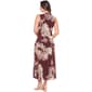 Womens Vivid Aura Sleeveless Floral Mesh Midi Dress - image 3