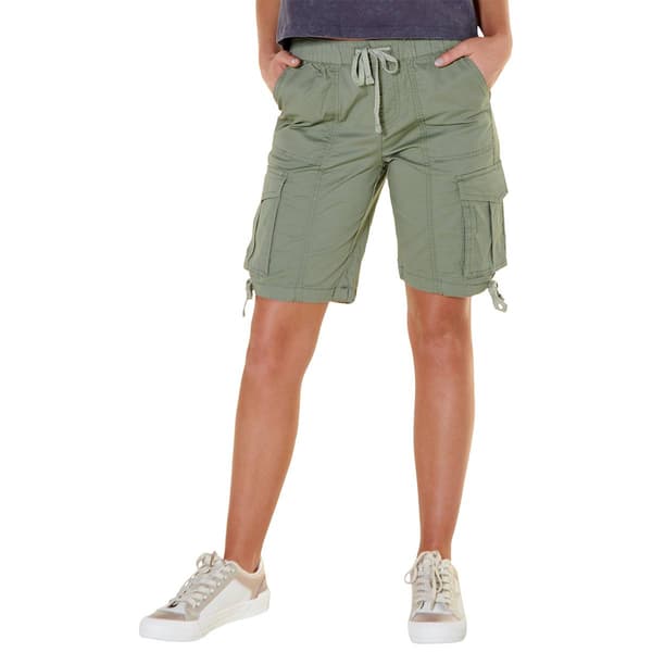 Juniors YMI&#174; Mid Rise Cargo Long Shorts