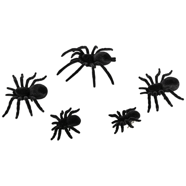 Northlight Spiders Halloween Clip-on Decor - Set of 5