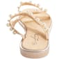 Womens Love 83 Straps with Pearls Slide Tan Sandals - image 4