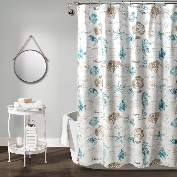 Lush Decor&#40;R&#41; Harbor Life Shower Curtain - image 