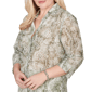 Womens Alfred Dunner Vintage Charm Tie Dye Floral Blouse - image 5