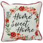 Jordan Manufacturing Floral Home Sweet Home Pillow - Cream/Red - image 1
