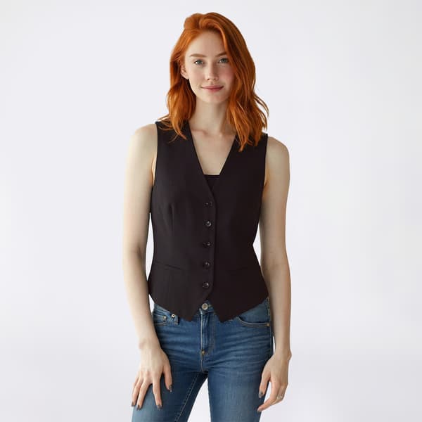 Juniors Love Tree Vertigo Notch Front Vest