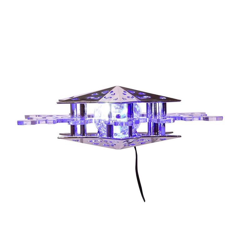 Kurt Adler Blue & White LED Rotating Snowflake Treetop