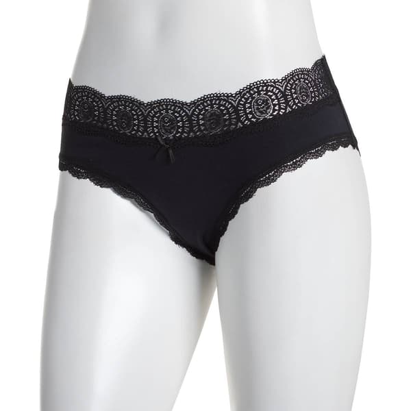 Womens Rene Rofe Waist No Time Hipster Panties 156658-BLK