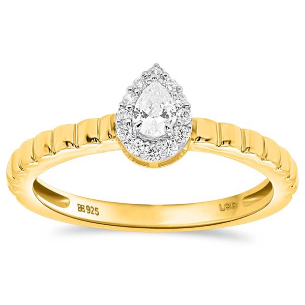 Nova Star(R) 1/5ctw. Pear & Round Lab Grown Diamond Promise Ring