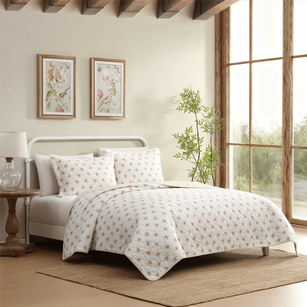 Laura Ashley Dorrie Reversible Qulit Set