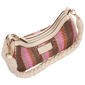 Tommy Bahama Striped Woven Ribbon Zip Top Hobo Bag - image 5