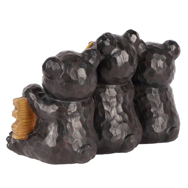 Hi-Line Gift Bear Family with Welcome Sign Garden Statue