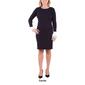 Womens NY Collection Block Bell Sleeve Sweater Dress - image 3