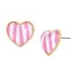 Betsey Johnson Heart Stud Earrings - image 1