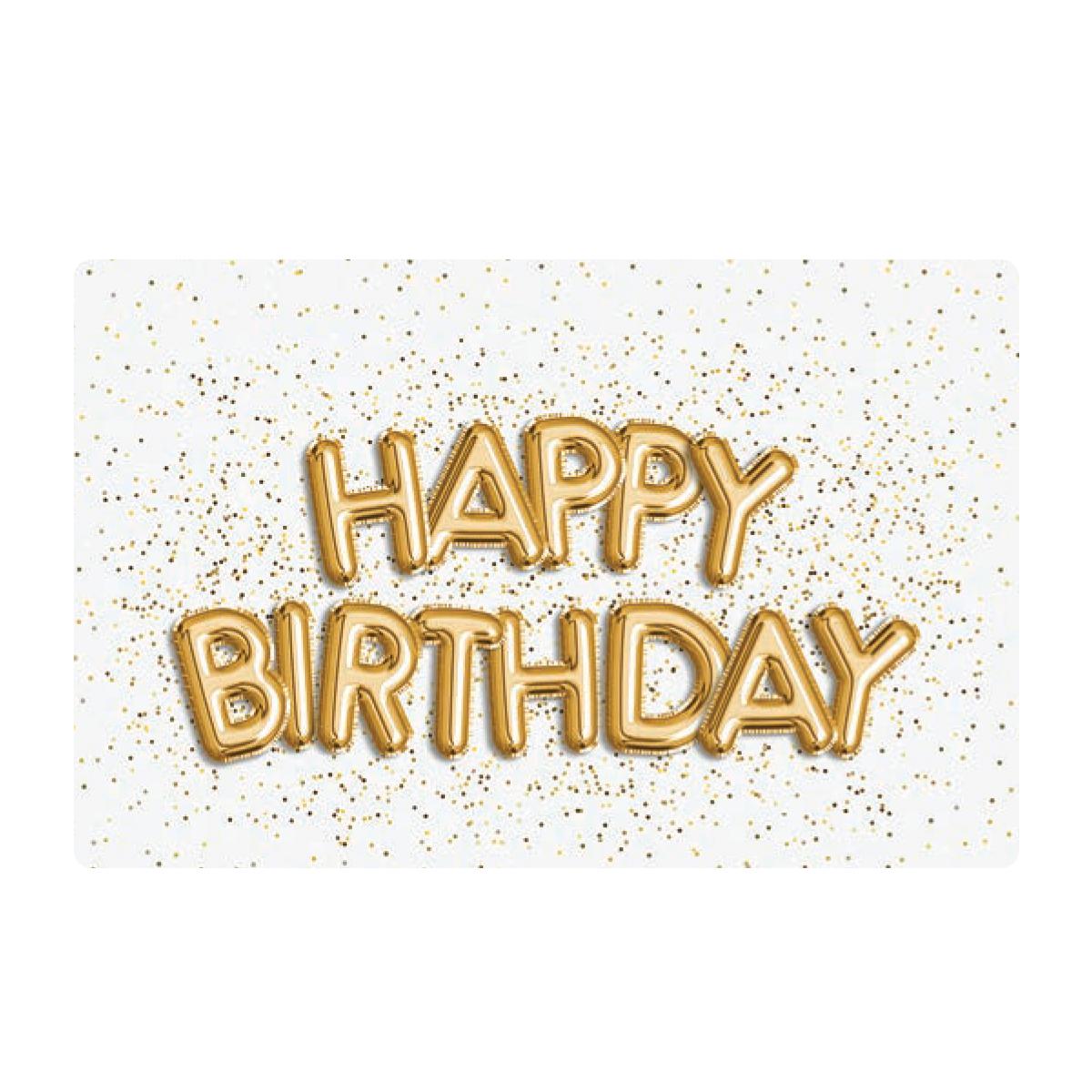 Boscov’s Gold Happy Birthday Gift Card
