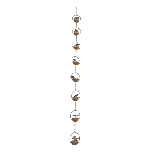 Alpine Metal Hanging Butterfly w/ Spring Chain Rain Catcher