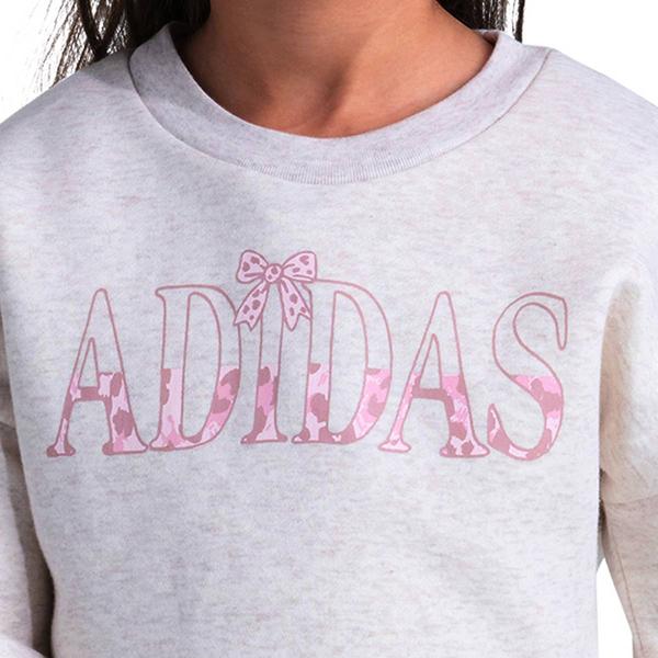 Girls (4-6x) adidas® Leopard Logo Heather Peplum Top & Pants Set