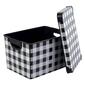 Buffalo Check Storage Tote - Black/White - image 1
