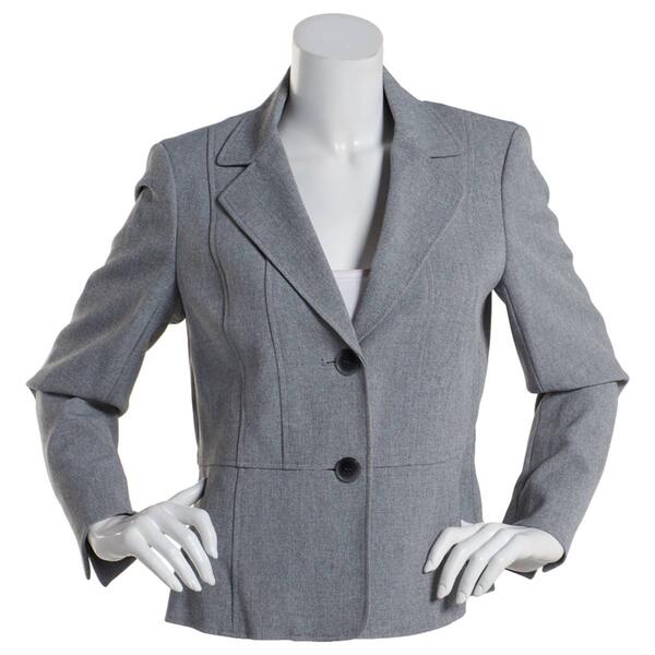 Womens Kasper 2 Pocket Stretch Crepe Suit Separates Jacket - image 