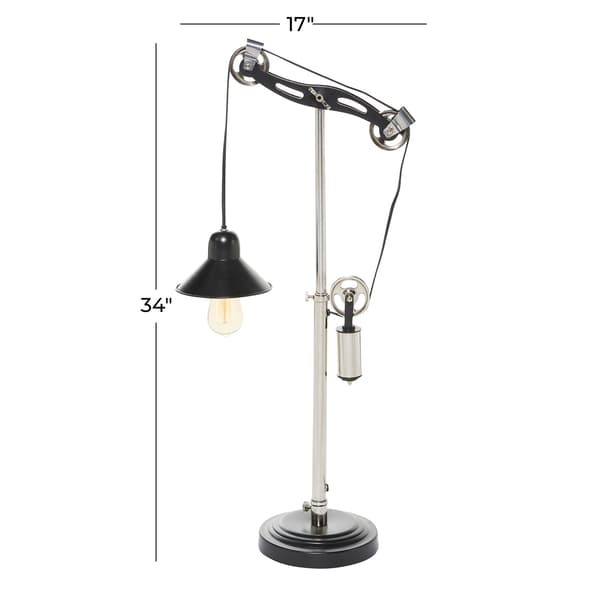 9th & Pike&#174; Black Metal Industrial Floor Lamp