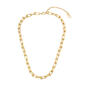 Steve Madden Sculptural U-Shaped Link Collar Necklace - image 1