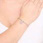 Athra Fine Silver Plated CZ C Initial Bracelet - image 3