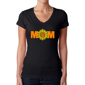 Womens LA Pop Art Mom Sunflower - Word Art V-Neck T-Shirt - image 1