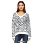 Womens White Mark Leopard Sweater - image 5