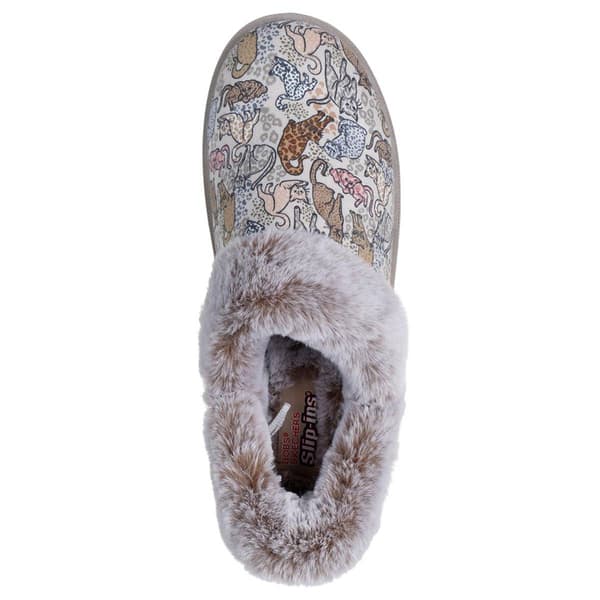 Womens Skechers Slip-ins&#174; Bobs Cozy Kiss - B Purrfect Slippers