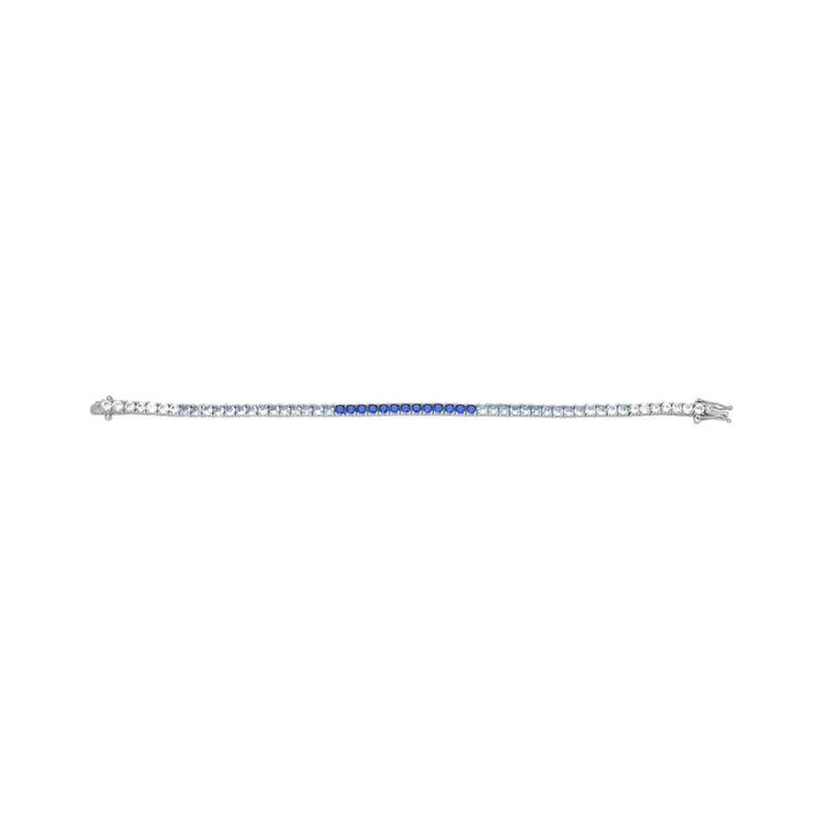 Gianni Argento Round Blue Ombre Bracelet