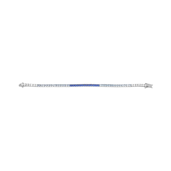 Gianni Argento Round Blue Ombre Bracelet