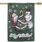 Northlight 40in. Merry Christmas Santa & Snowman House Flag - image 3