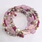 Ashley Cooper(tm) Gold-Tone Mixed Pink Bead Wrap Bracelet - image 1