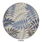 Nourison Aloha Leaf Print Round Rug - image 10