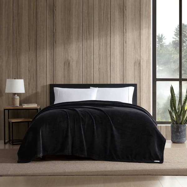 Eddie Bauer Ultra Soft Plush Solid Reversible Blanket