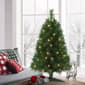 Puleo International 3ft. Pre-Lit Snow Ridge Christmas Fir Tree - image 3