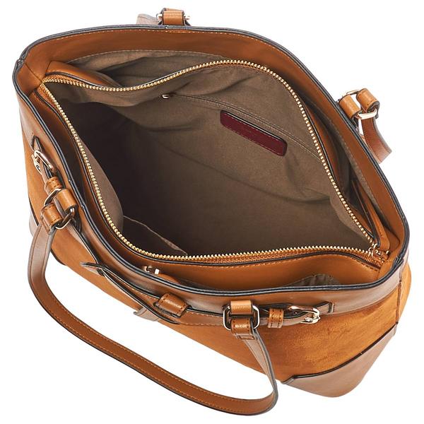 Matthew & Julian Belted Suede Tote