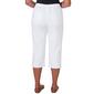 Womens Alfred Dunner Blue Bayou Denim Embroidered Capris - image 2