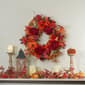 Northlight Seasonal Leaves and Flowers Fall Wreath - image 2