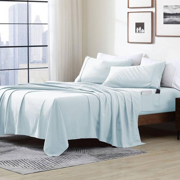 Cathay(R) Swift Home(R) Pocket Smart Sheet Set with Side Pockets - image 