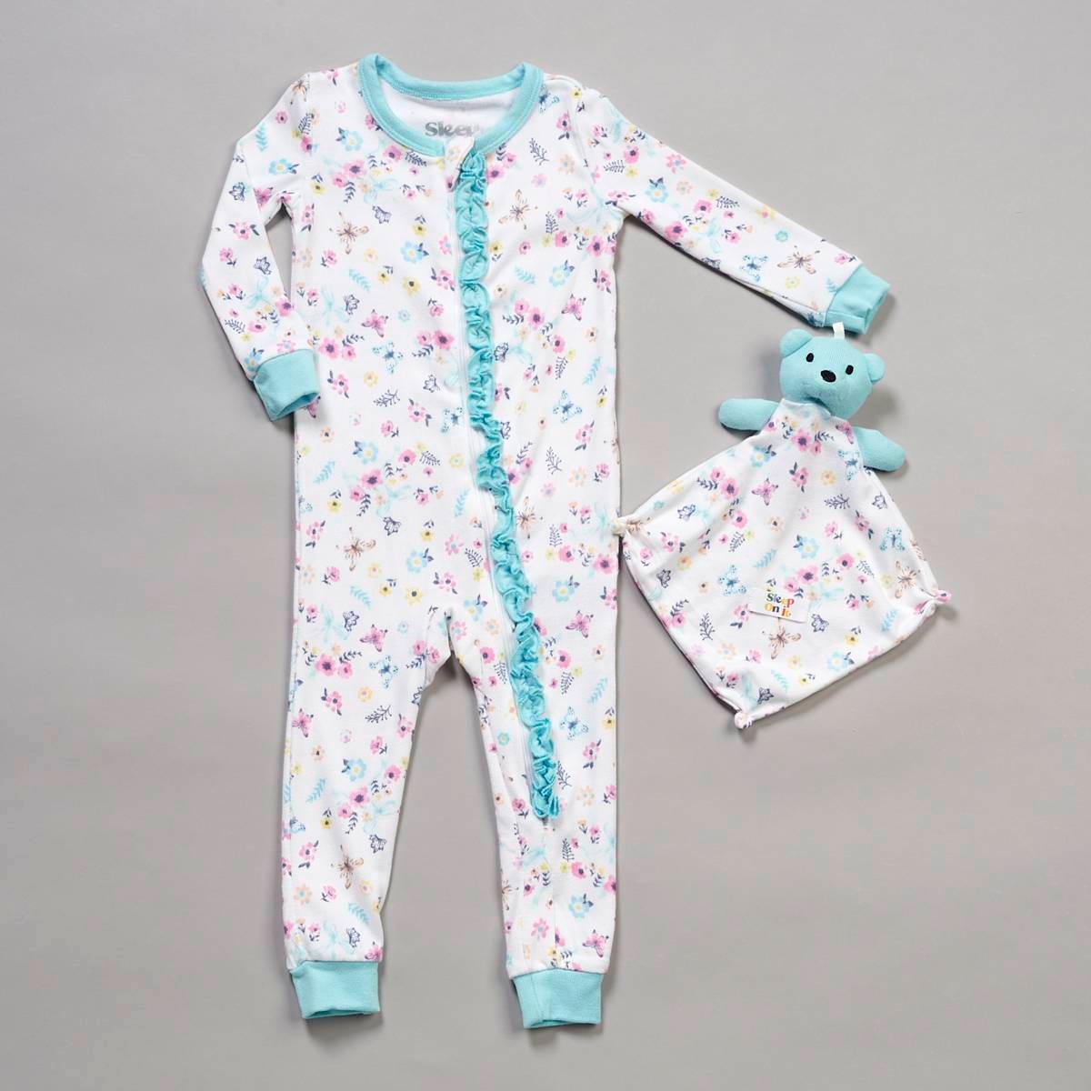 Baby Girl (12-24M) Sleep On It® Butterfly Pajamas & Blanket Buddy