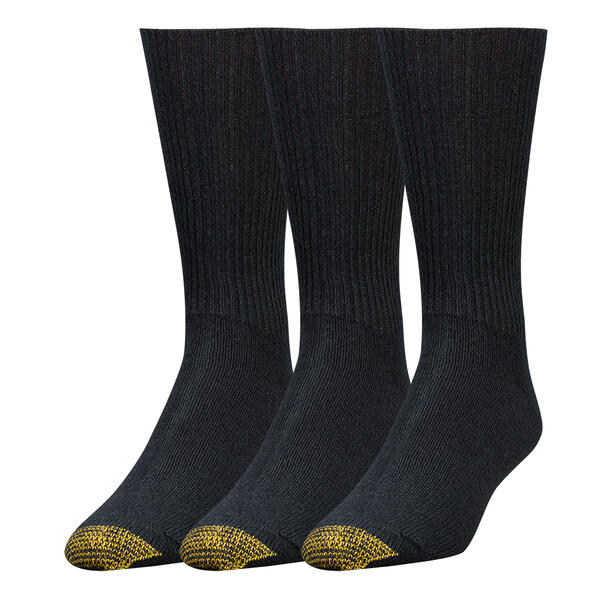 Mens Gold Toe(R) 3pk. Acrylic Fluffies(R) Crew Socks - image 