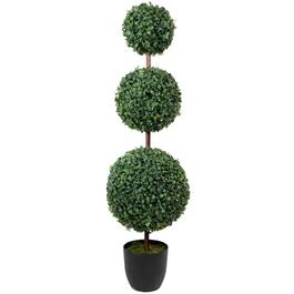 Northlight Seasonal 38in. Artificial Triple Ball Topiary Tree