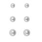 Freedom Trio Set White Pearl Post Earrings - image 1
