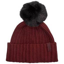 Womens Calvin Klein Seedstitch Pom Beanie