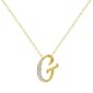 Accents by Gianni Argento Gold Initial G Pendant Necklace - image 1
