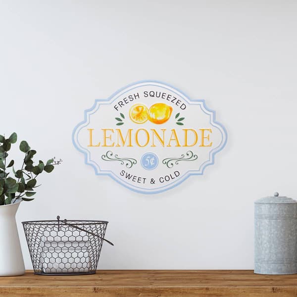 Northlight Seasonal Fresh Squeezed Lemonade Metal Sign