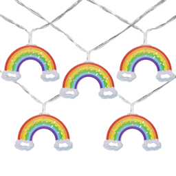 Northlight 4.5ft. LED Rainbows & Clouds Patio Light Set