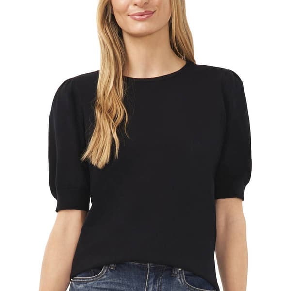 Womens Cece Short Sleeve Keyhole Back Sweater - image 