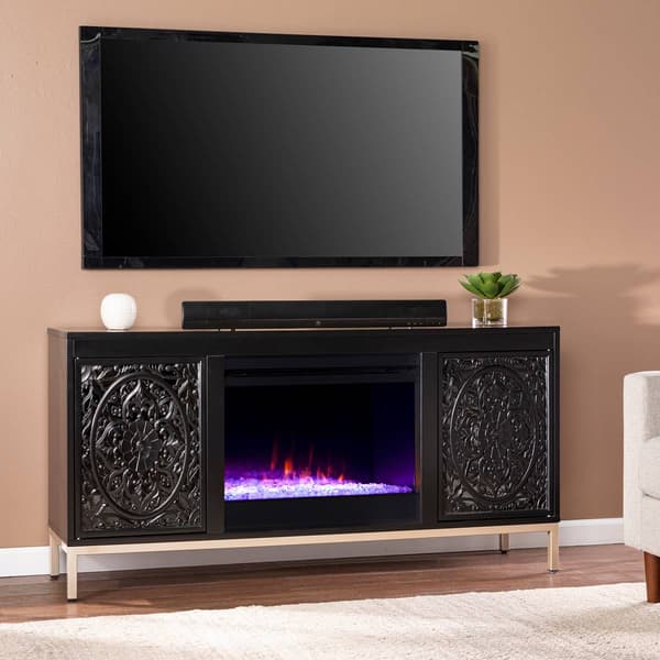 Southern Enterprises Winsterly Color Changing Fireplace Console