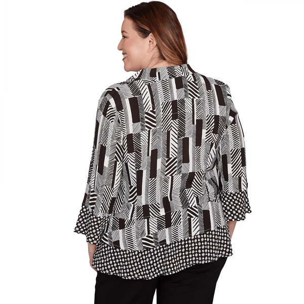Plus Size Alfred Dunner Business As Usual Button Front Blouse