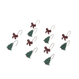 Avanti Snowy Pines Shower Hooks